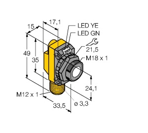 工作原理電感式角度傳感器TURCK，圖爾克技術(shù)參數(shù)