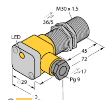 BI10-G30-Y1X電感式傳感器，德國TURCK