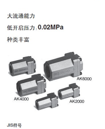 新款SMC單向閥AKB04A-04S，AKH12B-04S乾拓供應(yīng)